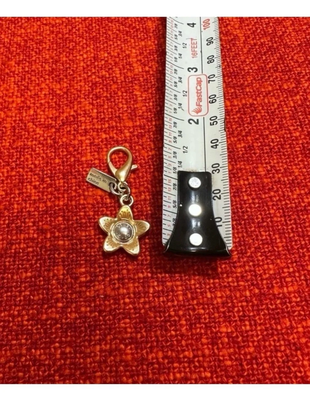 ❤️❤️❤️Coach micro floral charm/silver&gold tone hardware/like new❤️❤️